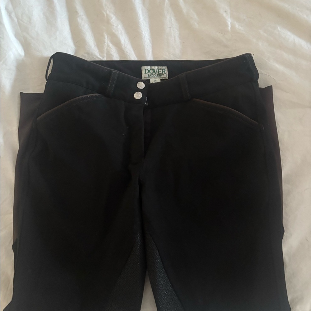 Dover Saddlery Black Riding Pants